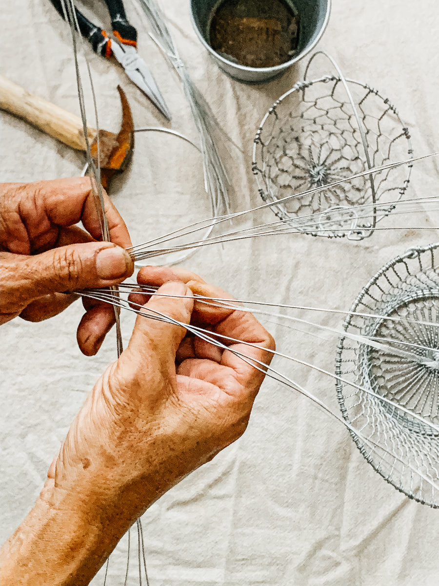 Steel Wire Basket Weaving Workshop