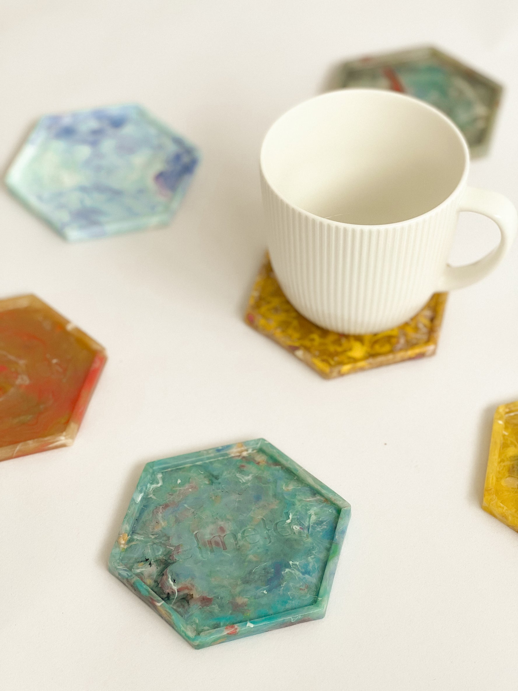Upcycled Re{me}dy Coasters