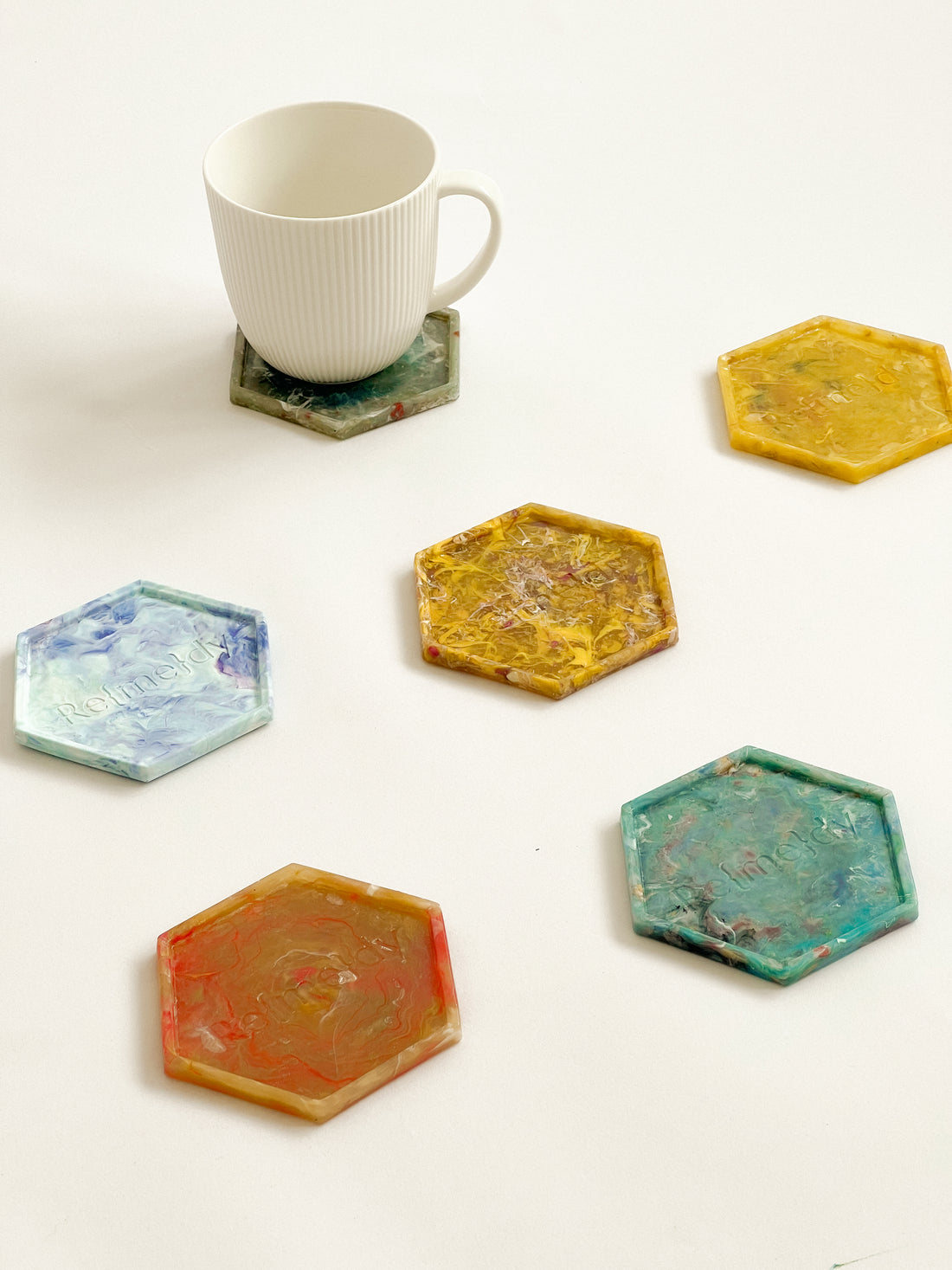 Upcycled Re{me}dy Coasters